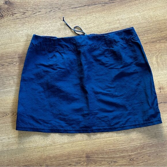 Nautica Blue Nylon Skirt with Drawstring Size Small - Picture 4 of 4